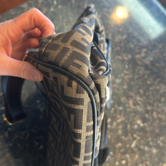 Fendi Zucca Bag Pack Canvas Leather Brown Black Backpack Rucksack with COA - Picture 9 of 16